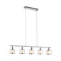 Preview: JUST LIGHT ACCOR Pendelleuchte E14 max. 25W 5-fach chrom 15375-17