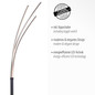 Preview: JUST LIGHT MAJA LED Stehleuchte Warmweiss 18,6W 3-fach schwarz 15383-18