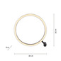 Preview: JUST LIGHT RITUS LED Tischleuchte Warmweiss Dimmbar 11,5W anthrazit 15390-13