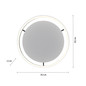 Preview: JUST LIGHT RITUS LED Deckenleuchte Warmweiss Dimmbar 20W anthrazit 15391-13