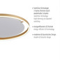 Preview: JUST LIGHT RITUS LED Deckenleuchte Warmweiss Dimmbar 28W messingmatt 15392-60