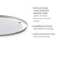 Preview: JUST LIGHT RITUS LED Deckenleuchte Warmweiss Dimmbar 28W aluminium 15392-95
