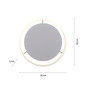 Preview: JUST LIGHT RITUS LED Deckenleuchte Warmweiss Dimmbar 28W aluminium 15392-95