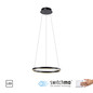 Preview: JUST LIGHT RITUS LED Pendelleuchte Warmweiss Dimmbar 20W anthrazit 15393-13