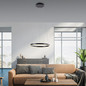 Preview: JUST LIGHT RITUS LED Pendelleuchte Warmweiss Dimmbar 20W anthrazit 15393-13