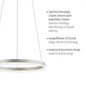 Preview: JUST LIGHT RITUS LED Pendelleuchte Warmweiss Dimmbar 20W aluminium 15393-95