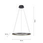 Preview: JUST LIGHT RITUS LED Pendelleuchte Warmweiss Dimmbar 28W anthrazit 15394-13