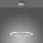 Preview: JUST LIGHT RITUS LED Pendelleuchte Warmweiss Dimmbar 28W aluminium 15394-95