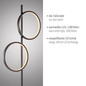 Preview: JUST LIGHT MINI RITUS LED Stehleuchte Warmweiss 21W 2-fach schwarz 15396-18
