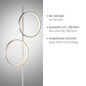 Preview: JUST LIGHT MINI RITUS LED Stehleuchte Warmweiss 21W 2-fach silber 15396-21
