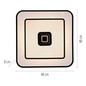 Preview: JUST LIGHT TURANUS LED Deckenleuchte Warmweiss 23W schwarz 15457-18