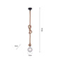 Preview: JUST LIGHT ROPE Pendelleuchte E27 max. 15W schwarz 15481-18