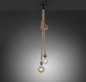 Preview: JUST LIGHT ROPE Pendelleuchte E27 max. 15W 2-fach schwarz 15482-18