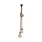Preview: JUST LIGHT ROPE Pendelleuchte E27 max. 15W 2-fach schwarz 15482-18