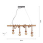 Preview: JUST LIGHT ROPE Pendelleuchte E27 max. 15W 4-fach schwarz 15483-18