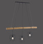 Preview: JUST LIGHT EDGAR Pendelleuchte E27 max.180W 3-fach schwarz 15503-18