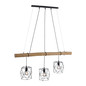 Preview: JUST LIGHT EDGAR Pendelleuchte E27 max.180W 3-fach schwarz 15503-18