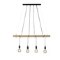 Preview: JUST LIGHT TERO Pendelleuchte E27 Warmweiss Dimmbar max.16W 4-fach schwarz 15505-18
