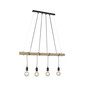 Preview: JUST LIGHT TERO Pendelleuchte E27 Warmweiss Dimmbar max.16W 4-fach schwarz 15505-18