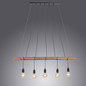 Preview: JUST LIGHT DAMIAN Pendelleuchte E27 max. 60W 5-fach schwarz 15515-18