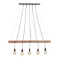 Preview: JUST LIGHT DAMIAN Pendelleuchte E27 max. 60W 5-fach schwarz 15515-18