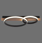 Preview: JUST LIGHT TROOPER LED Deckenleuchte Warmweiss 28W Holzdekor 15615-78