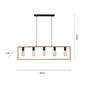 Preview: JUST LIGHT FRANKY Pendelleuchte E27 max. 60W 5-fach schwarz 15653-18