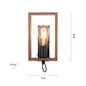 Preview: JUST LIGHT FRANKY Wandleuchte E27 max. 60W schwarz 15654-18