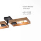 Preview: JUST LIGHT FRANKY Wand- und Deckenleuchte E27 max. 60W 2-fach schwarz 15657-18