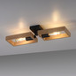 Preview: JUST LIGHT FRANKY Wand- und Deckenleuchte E27 max. 60W 2-fach schwarz 15657-18