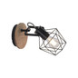 Preview: JUST LIGHT JARO Wandleuchte E27 max. 60W Holz-natur 15671-78