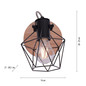 Preview: JUST LIGHT JARO Wandleuchte E27 max. 60W Holz-natur 15671-78