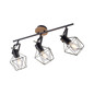 Preview: JUST LIGHT JARO Wand- und Deckenleuchte E27 max. 60W 3-fach Holz-natur 15673-78