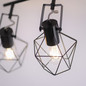 Preview: JUST LIGHT JARO Deckenleuchte E27 max. 60W 4-fach Holz-natur 15674-78