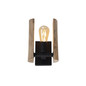 Preview: JUST LIGHT LOG Wandleuchte E27 max. 10W Holz-natur 15701-79