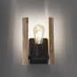 Preview: JUST LIGHT LOG Wandleuchte E27 max. 10W Holz-natur 15701-79