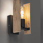 Preview: JUST LIGHT LOG Wandleuchte E27 max. 10W Holz-natur 15701-79