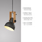 Preview: JUST LIGHT CUP 2.0 Pendelleuchte E27 max. 60W schwarz 15741-18