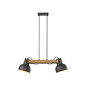 Preview: JUST LIGHT CUP 2.0 Pendelleuchte E27 max. 60W 2-fach schwarz 15742-18