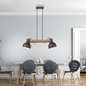 Preview: JUST LIGHT CUP 2.0 Pendelleuchte E27 max. 60W 2-fach schwarz 15742-18