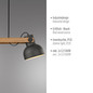 Preview: JUST LIGHT CUP 2.0 Pendelleuchte E27 max. 60W 2-fach schwarz 15742-18