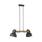Preview: JUST LIGHT CUP 2.0 Pendelleuchte E27 max. 60W 2-fach schwarz 15742-18