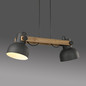 Preview: JUST LIGHT CUP 2.0 Pendelleuchte E27 max. 60W 2-fach schwarz 15742-18