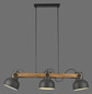 Preview: JUST LIGHT CUP 2.0 Pendelleuchte E27 max. 60W 3-fach schwarz 15743-18