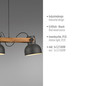 Preview: JUST LIGHT CUP 2.0 Pendelleuchte E27 max. 60W 3-fach schwarz 15743-18