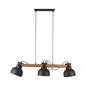 Preview: JUST LIGHT CUP 2.0 Pendelleuchte E27 max. 60W 3-fach schwarz 15743-18
