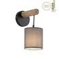 Preview: JUST LIGHT GERDA TRIBU Wandleuchte E27 max. 10W taupe 15781-29