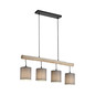 Preview: JUST LIGHT GERDA TRIBU Pendelleuchte E27 max. 10W 4-fach taupe 15783-29