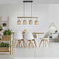 Preview: JUST LIGHT GERDA TRIBU Pendelleuchte E27 max. 10W 4-fach taupe 15783-29