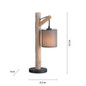 Preview: JUST LIGHT GERDA TRIBU Tischleuchte E27 max. 10W taupe 15784-29